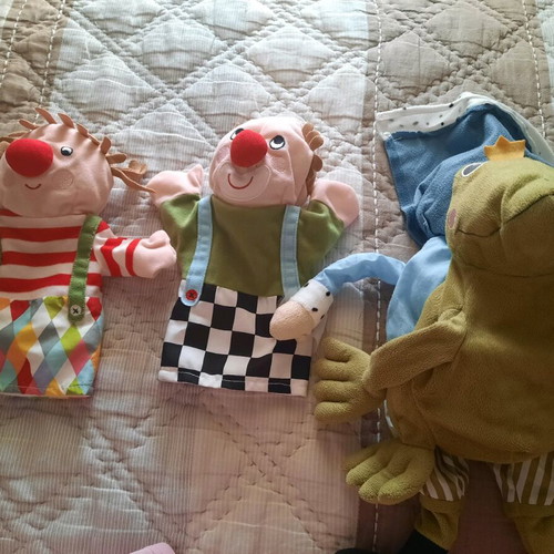 Hand puppets for puppet theater like new, set of 3 pieces