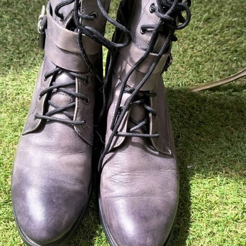 Salamander leather ankle boots like new, gray, size 39