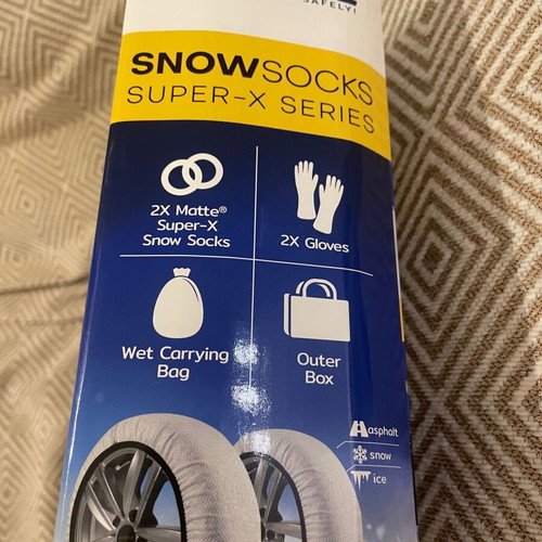 Matte X-LARGE snow socks new, unused