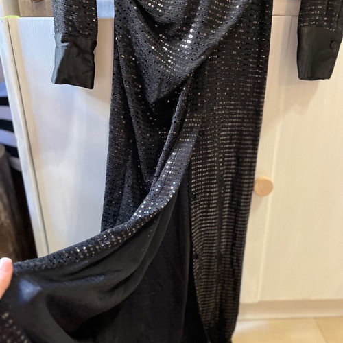 Semizie black dress with rhinestones Zara Small new