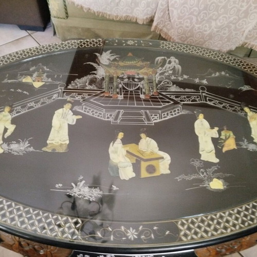 Table with 6 stools