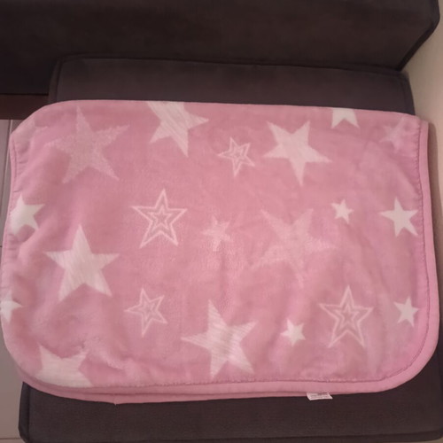 Nef Nef baby cuddle blanket, pink with stars