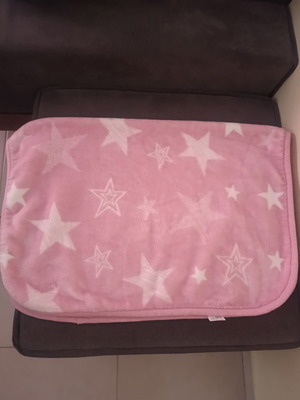 Nef Nef baby cuddle blanket, pink with stars