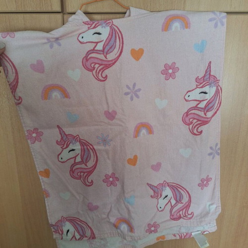 Unicorn Kids' Poncho Towel Age 2-5 Like New