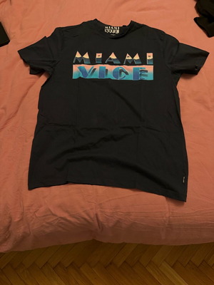 Miami Vice men's t-shirt used, cotton, size L, black