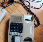 Siemens telephone used, vintage beige wired landline