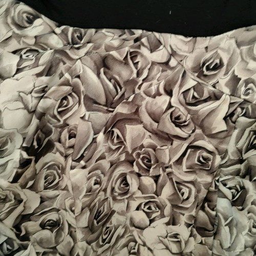Burani collezioni dress used, black with black and white pattern, size small-medium
