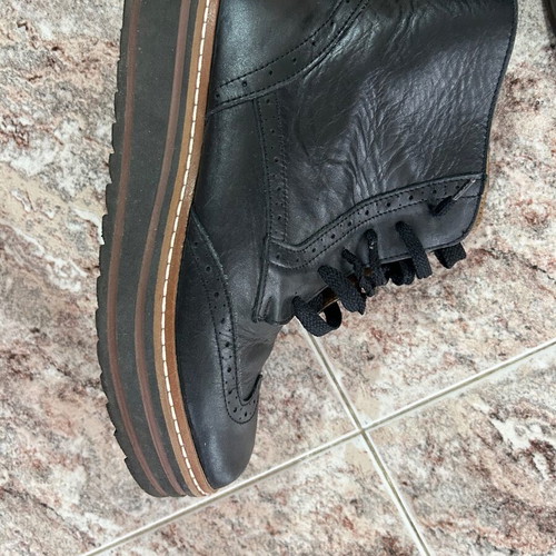 Oxbows leather boots like new, size 37, black