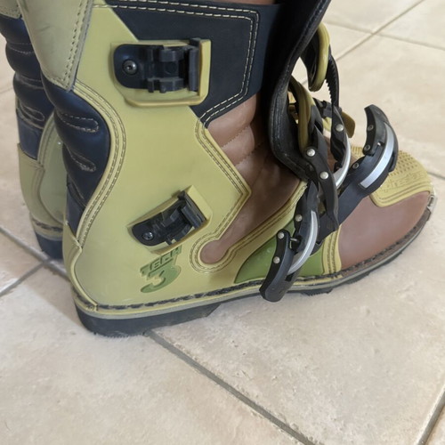 Alpinestars Tech 3 Motocross Boots olive/brown size US 12 like new