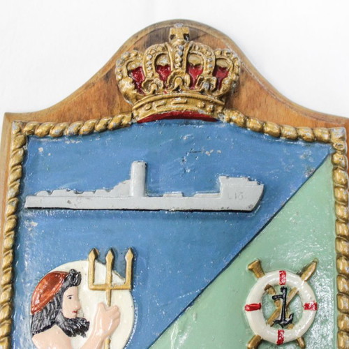 Thyreo 1964 Armatagogo (L-172) plaque used, Royal Hellenic Navy