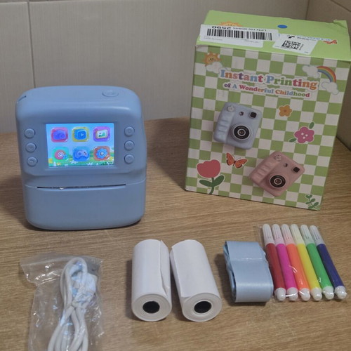Children's digital instant camera with built-in thermal printer new