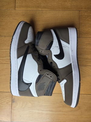 JordanAir 1 Retro High OG SP Travis Scott men's boots new, size 43, black and grey