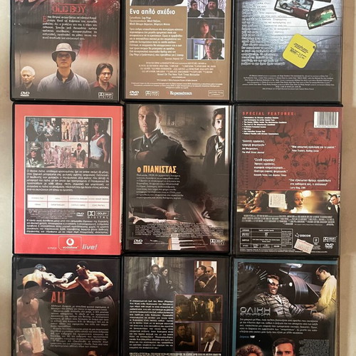 9 DVD Thriller and Adventure Movie Collection with Subtitles