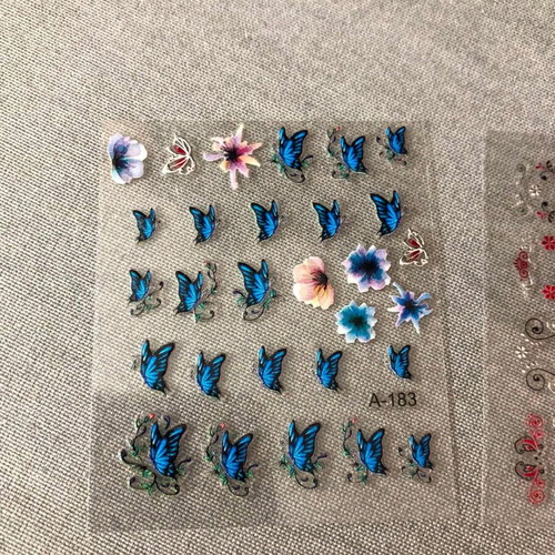 3D Nail Stickers New Pack of 4 Pieces