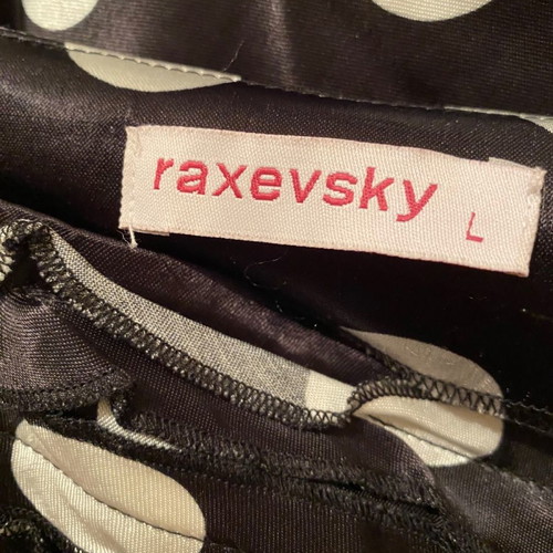 Vintage Raxevsky satin black and white polka dot set, worn few times