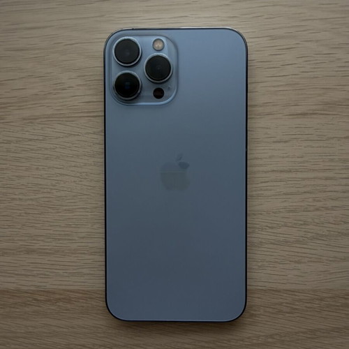 iPhone 13 Pro Max 128GB Sierra Blue like new with case and screen protector
