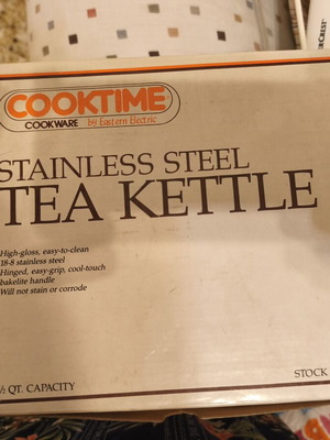 Stainless Steel Tea Kettle Vintage 80's New