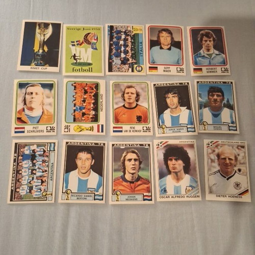 Panini World Cup Story 1994 stickers, pack of 15