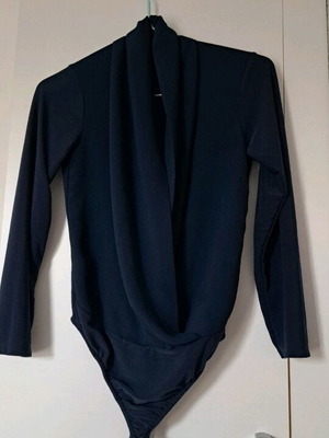 Long-sleeve bodysuit like new, blue, sizes S and M