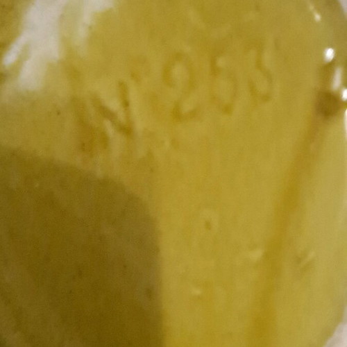 Vintage βάζο West German Pottery 1960s μουσταρδί σαν καινούργιο