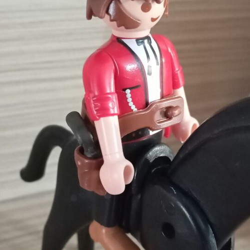 Playmobil cowboy with horse used
