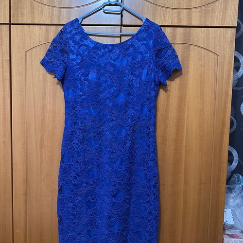 Blue lace dress Assy Fashion like new, evening size 58