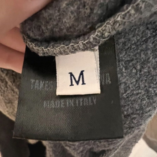Takeshy Kurosawa men's sweatshirt Medium gray with gold and black detail like new