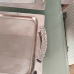 Vianox set of 2 stainless steel 18/10 serving trays