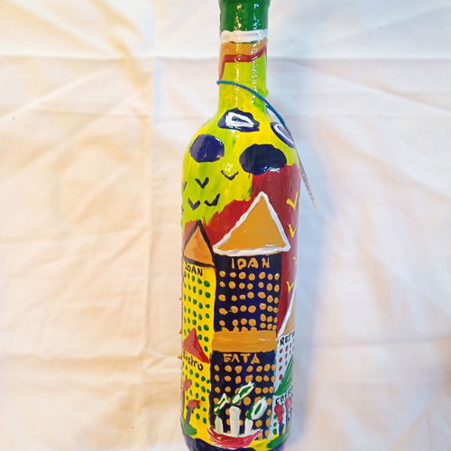 Glass Bottle Handmade Polis Ioanart new