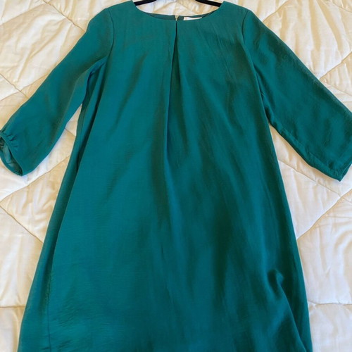 H&M dress deep green size large like new