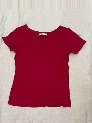 Γυναικείο βαμβακερό T-shirt Small μπουρντώ σαν καινούργιο Pink Woman