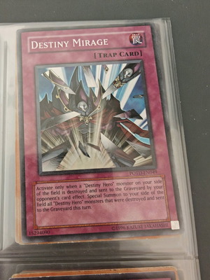Yu-Gi-Oh card Destiny Mirage like new