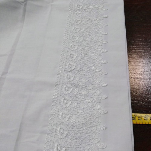 Bed sheet set super king with lace 2.30x2.60 100% cotton
