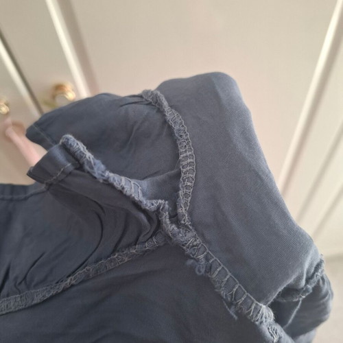 ALE Blue Asymmetrical Blouse like new, office style