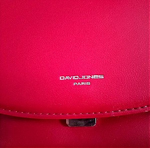 DAVID JONES Τσάντα πλάτης γυναικεία κόκκινη