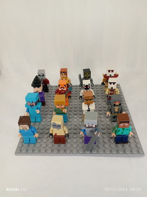 Ninjago and Minecraft figures set of 6 like new with weapons