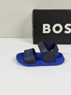 Hugo Boss Kids' Sandals New, Size 25, Black and Blue
