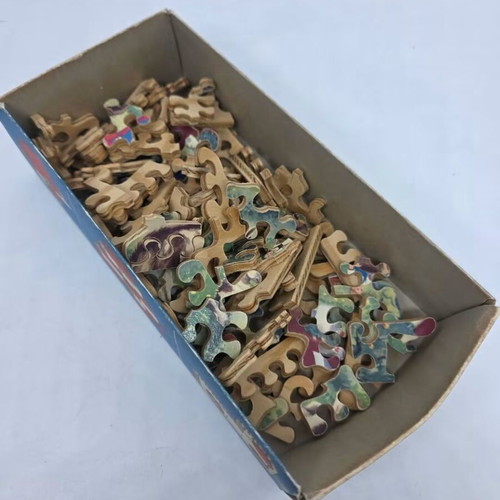 Retro wooden puzzle