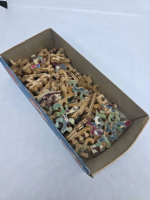 Retro wooden puzzle