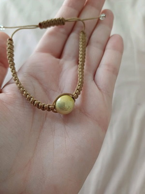 Handmade bracelet new, beige
