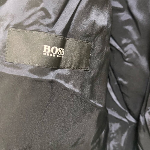 Boss blue vest new 100% wool 52 Italian size large