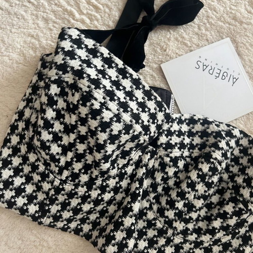 Aitheras Clothing bustier new, size S, black and white