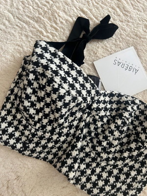 Aitheras Clothing bustier new, size S, black and white