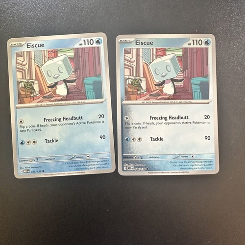 Eiscue 044/132 Mega Evolution Pokemon cards, normal and reverse