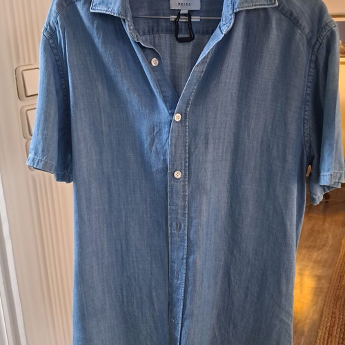 Reiss denim shirt like new, blue, size S
