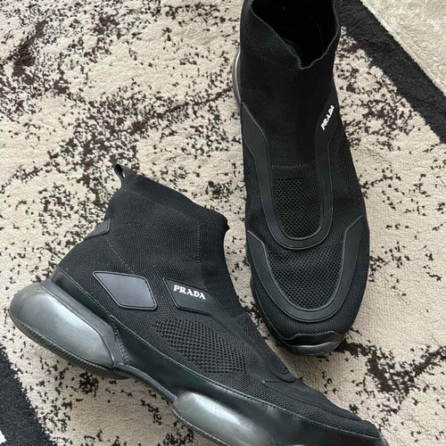 Prada sport shoes used, size 45, black