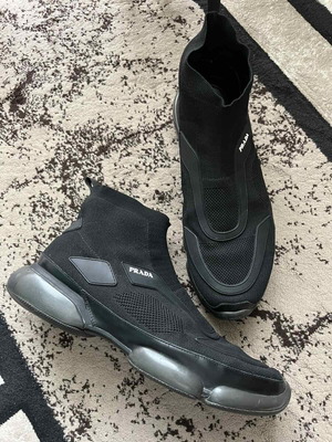 Prada sport shoes used, size 45, black