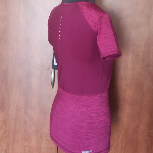 Demix women's running sports shirt new, size M, red-pink