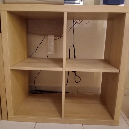 IKEA KALLAX shelf like new, wood/beige color