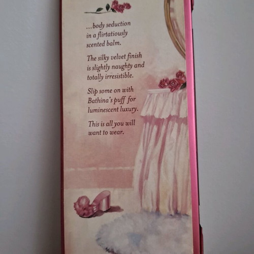Benefit Bathina body balm like new with iridescence in metal box